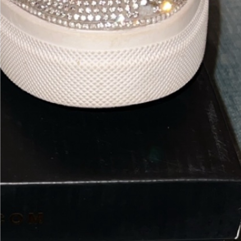 Lulu's Silver Rhinestone Sneakers - Picture 3 of 3